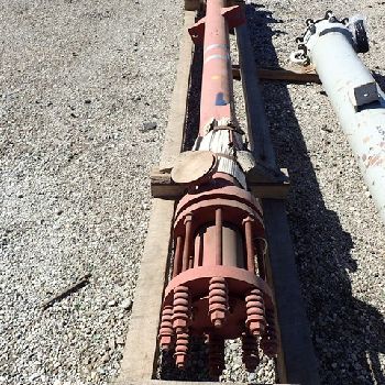 35.4 sq.ft., 75 psi shell,KearneyKarbate heat exchanger, 12â€™ long tubes, 2" shell inlet/outlets, 1985, #2925-1