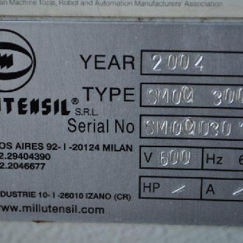 6600 lb.Millutensil#SMOC3000/RDSA 1180 650, 16" -20 ID, 72 OD,coil lift,VGC,’04