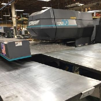 33 Ton,Strippit#1250H/30, CNC turret punch, 4 A/I, Fanuc OP, 1998