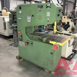 41"DakeJohnson #V-40, vertical band saw, 26-3/8 x 26-3/8 table, 50-4250 FPM