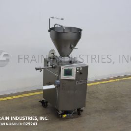 Vemag#DP3, continuous, Stainless Steel, rotary vane pump stuffer and portioner, designed for smaller quantities