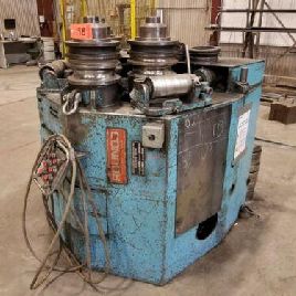 3.5" x 3.5 x 3/8Roundo#R-4, 9 HP, hydraulic angle roll, 11 diameter roll, guide, #10416