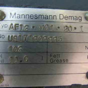 5.64 HP 1725 RPMMannesmann Demag#AF12-M01-20.1,offset,230/460 V.