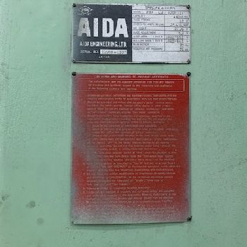440 Ton,Aida#PMX-L2-4000(1)-225-160,link motion, 12" str,6 sl.adj,30-70 SPM,43 SH,2002