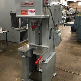 12 Ton,Denison#W512, hyd c-frame press, 12" str.,18 DL,21 x 13 bed,7.5 thr,#27616