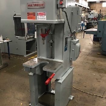 12 Ton,Denison#W512, hyd c-frame press, 12" str.,18 DL,21 x 13 bed,7.5 thr,#27616