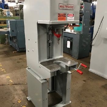 12 Ton,Denison#W512, hyd c-frame press, 12" str.,18 DL,21 x 13 bed,7.5 thr,#27616