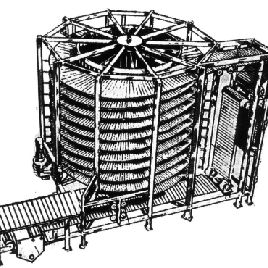 I J WhiteSystems, 9 tier, Stainless Steel spiral, descending, ambient air cooling system, remote control panel