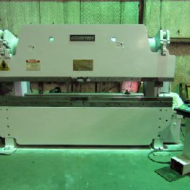 100 Ton,Accurpress#710010, hydraulic press brake,10â€™ OA,100" BH,8 stroke,10 throat,25 HP,ETS single axis BG,1998,#18622
