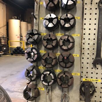 1/8" -2Modern#2K, 39 feed length, 20â€™ magazine bar feed, Allen Bradley PLC, 1996