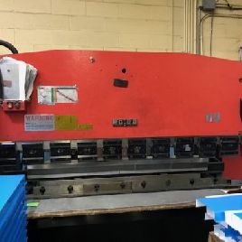 88 toneladas, Amada # RG80, freno de prensa hidráulica de acción superior, 98.6 ", control CNC NC9EXII de 3 ejes, 1992, # 11506