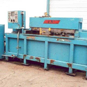 Metlsaw#P506/T2, automatic traversing plate saw,2" x 60,72 power BG,1984,#17128