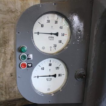 160 Ton,Eitel#EP160, hydraulic press,15-1/2" stroke,14 throat,20 HP,#66804