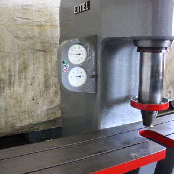 160 Ton,Eitel#EP160, hydraulic press,15-1/2" stroke,14 throat,20 HP,#66804