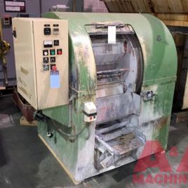 Urschel#HS-R80X, Tipton centrifugal barrel finishing machine,80 liter capacity,5.5 KW,’97