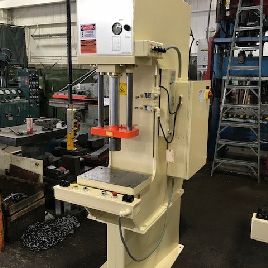15 Ton,Greenerd#HPB-15, hyd C-frame press,2-post guided slide,12" str,24 DL,’08,#27827