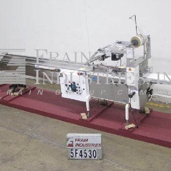 PFM#30-SUPER, 1-up, semi-automatic, horizontal wrapper, 30-80 PPM, quick change lugged product infeed