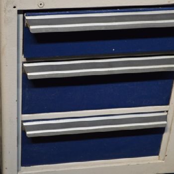 1" x 2Buhler#EW100, 2 Hi finishing mill, manually adjustable roll, vari-speed drive, built in cabinet w/tooling, #28483