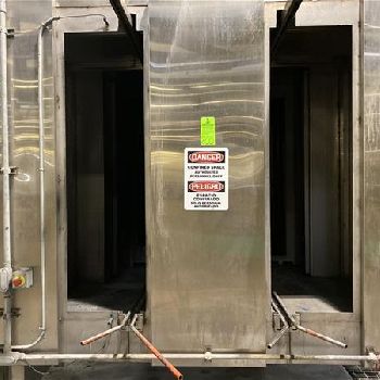 Ransohoff4 stage Stainless Steel monorail wash system, 18.25" x 65 part envelope, Allen Bradley Panelview 600 PLC, S40194