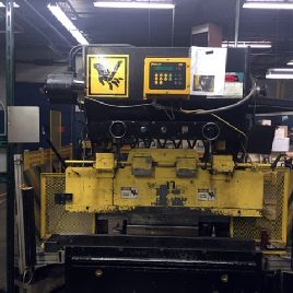 20 Ton,Wysong &amp; Miles#H-2052, hydraulic,4â€™ OA,38" BH,2-1/2 str,3 adj.,Dynabend control,1995