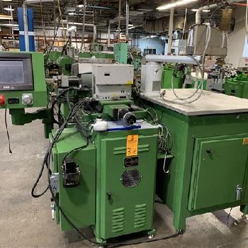 Glebar#PG-9CRG, PLC, 2" diameter cap, 9 x 12-5/8 grinding wheel, plunge form, 2010