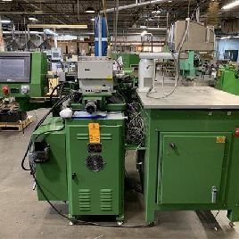 Glebar#PG-9CRG, PLC, 2" diameter cap, 9 x 12-5/8 grinding wheel, plunge form, 2010