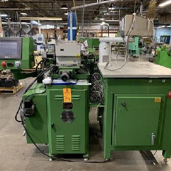 Glebar#PG-9CRG, PLC, 2" diameter cap, 9 x 12-5/8 grinding wheel, plunge form, 2010