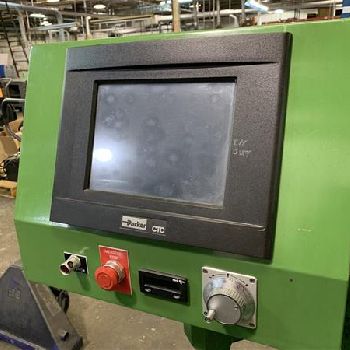 Glebar#PG-9CRG, PLC, 2" diameter cap, 9 x 12-5/8 grinding wheel, plunge form, 2010