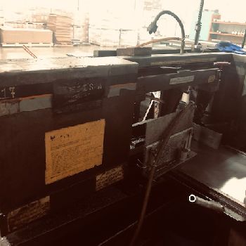 16"HEM#H-105A-4, auto horizontal bandsaw,14 round,16 rect,5HP,excellent,2008