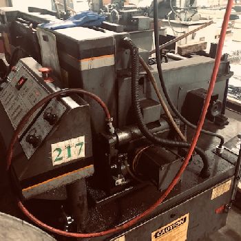 16"HEM#H-105A-4, auto horizontal bandsaw,14 round,16 rect,5HP,excellent,2008