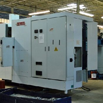 Kiwa#KNH-426X, HMC,Fanuc 18iMB,23.6" X,24 Y,26 Z,64 ATC,(2) pallet,12000 RPM