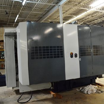 Kiwa#KNH-426X, HMC,Fanuc 18iMB,23.6" X,24 Y,26 Z,64 ATC,(2) pallet,12000 RPM