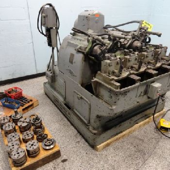 1/4" - 3/4Landis4 head bar &amp; pipe threader, 7-3/4 thread length, misc.holders &amp; chasers, Tag #15527