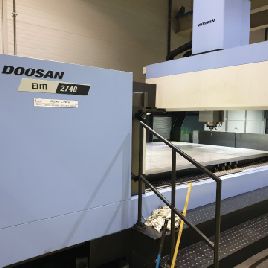 157" x 106 x 106.29 Doosan #BM2740, 10k RPM,Fanuc 32iB,40 HP,40 ATC,’16,#29526