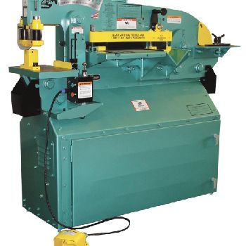 5" x 5 x 3/8Piranha#P65, hydraulic ironworker, 65 ton, 8 throat, 7.5 HP, new