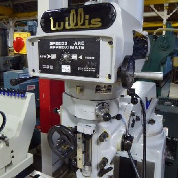 Willis#1050, 10" x 50 table., 3 HP, 36 long,16 cross,24 ram,3-3/8 quill, V/S, R-8, #30424