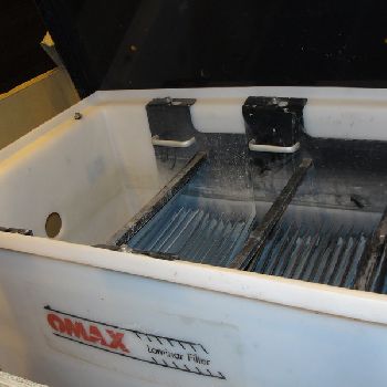 Omax#MICROMAXabrasive waterjet, 25" x 25,60k psi,repeatability +/- 2.5 Microns,â€™15,#30183