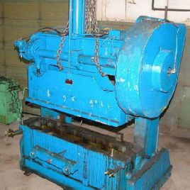 60 Ton,Rousselle#6B76, OBI press, 4" stroke, 12 SH, 4 adj., 76 x 19 bed, air clutch &amp; brake