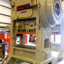 150 Ton,Minster#P2, 6" str,23 SH,60 x 40 bed,0-100 SPM,recond,under power,1996,#sr4946