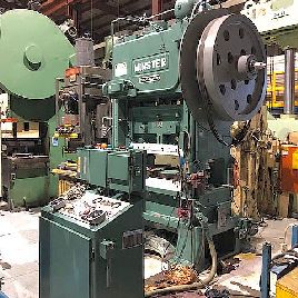 100 Ton,Minster#P2-100-48, 3" str,48 x 31 bed,20 SH,4 adj., T-Slotted, 16 window