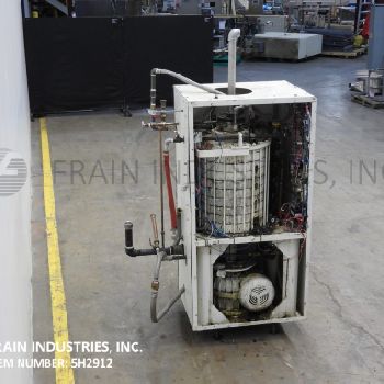 Aasted#1000, chocolate tempering system, 9-plate, 100 kg to 1000 kg per hour, 6 bars maximum pressure, water jacketed