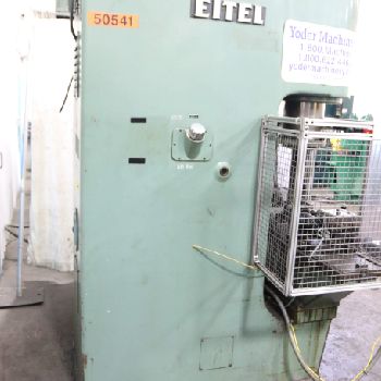 100 Ton,Eitel#RP100, C-frame straightening press,10" stroke,38 DL,20 HP,1980,#68023