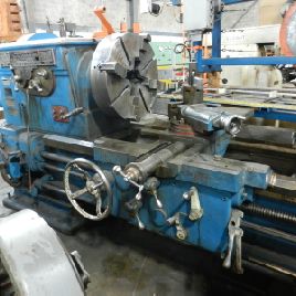 36" x 60Lehmann, 2-1/4 spindle hole,20 HP,(16) speeds,4-Jaw 24 chuck,tool post,face plate