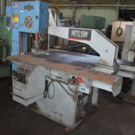 20" x 13DoAll#2013-V5, vertical band saw, Metlsaw circle cutting attachment, tilting table, 6.5 HP, #28732