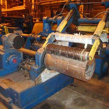 24" x 4.5RueschStanat slitting line, 10000 lb.,uncoiler,slitter hd,recoiler,L ro R