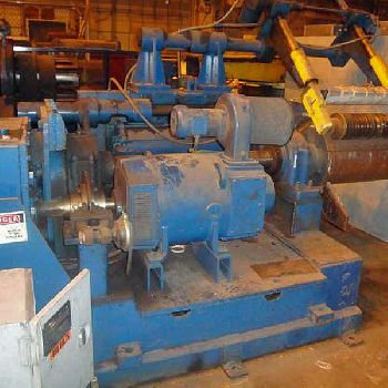24" x 4.5RueschStanat slitting line, 10000 lb.,uncoiler,slitter hd,recoiler,L ro R