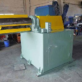 Línea de corte longitudinal 24 "x 4.5RueschStanat, 10000 lb., desenrollador, cortadora hd, rebobinadora, L ro R