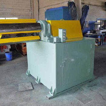 24" x 4.5RueschStanat slitting line, 10000 lb.,uncoiler,slitter hd,recoiler,L ro R