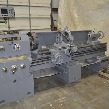 21" x 80Mighty Turn#ML-2180-GL, gap bed engine lathe,3&amp;4 jaw chucks,DRO,S/R