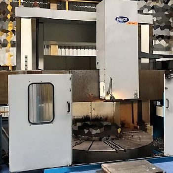 118"Femco#VL-25M, 106 table,live milling,Fanuc OiTF,ram w/12 ATC,probe,2014,#29090
